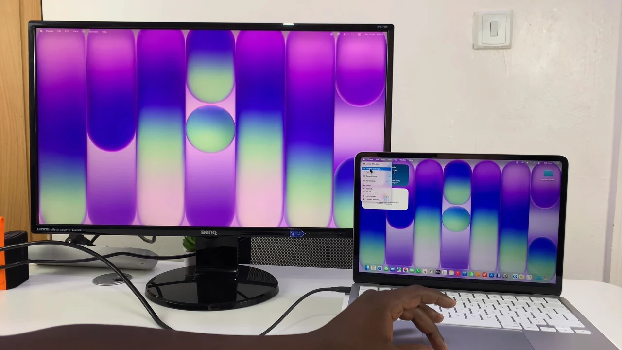 System Settings On MacBook Neo