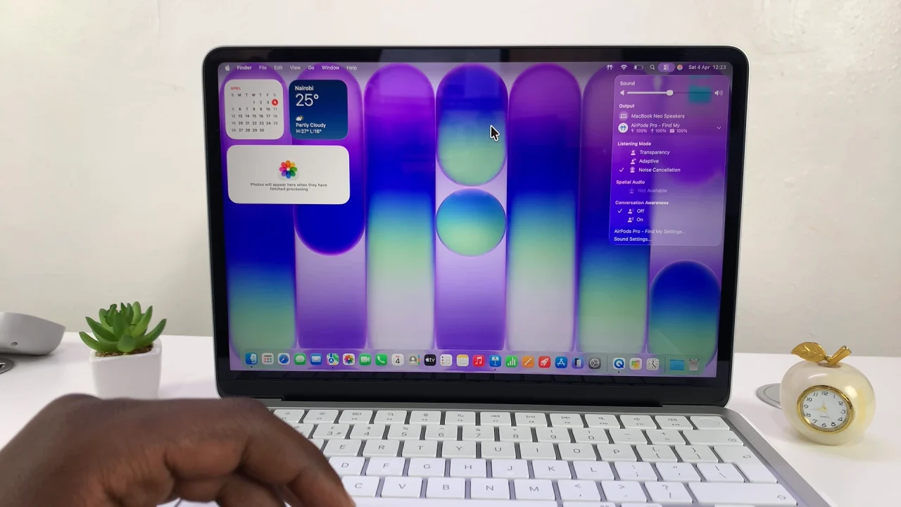 Set AirPods As Default Output Sound On MacBook Neo