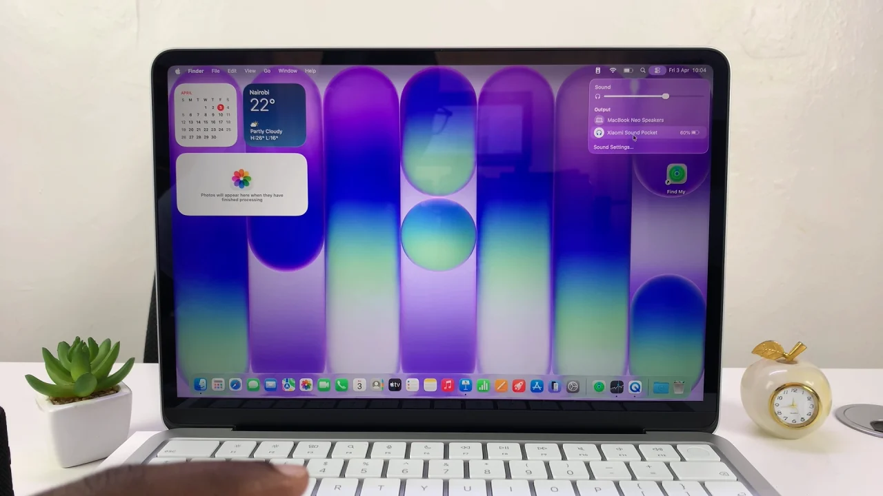 Sound Output Settings On MacBook Neo
