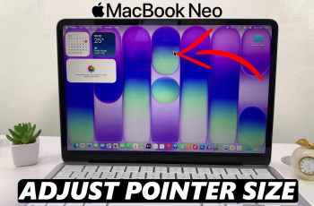 How To Change Mouse Pointer Size On MacBook Neo