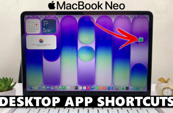 How To Create Desktop Shortcuts For Apps On MacBook Neo