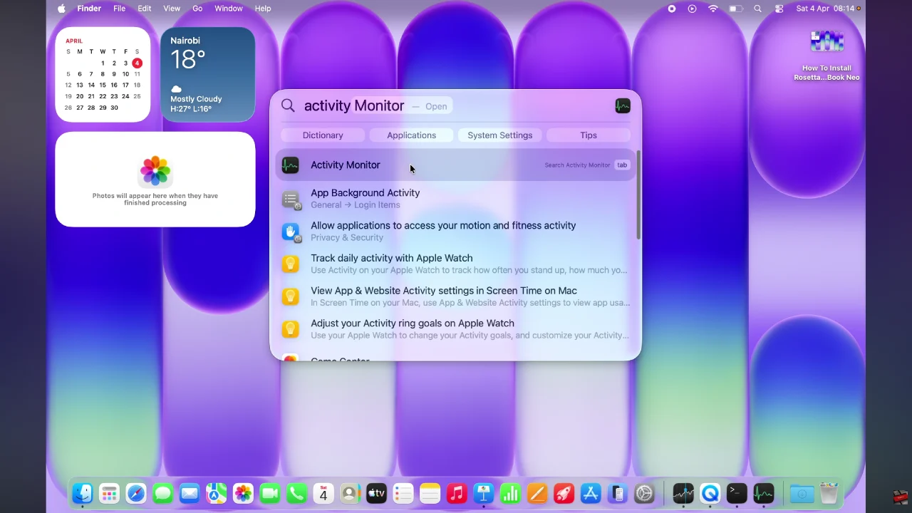 How To Open Task Manager On MacBook Neo