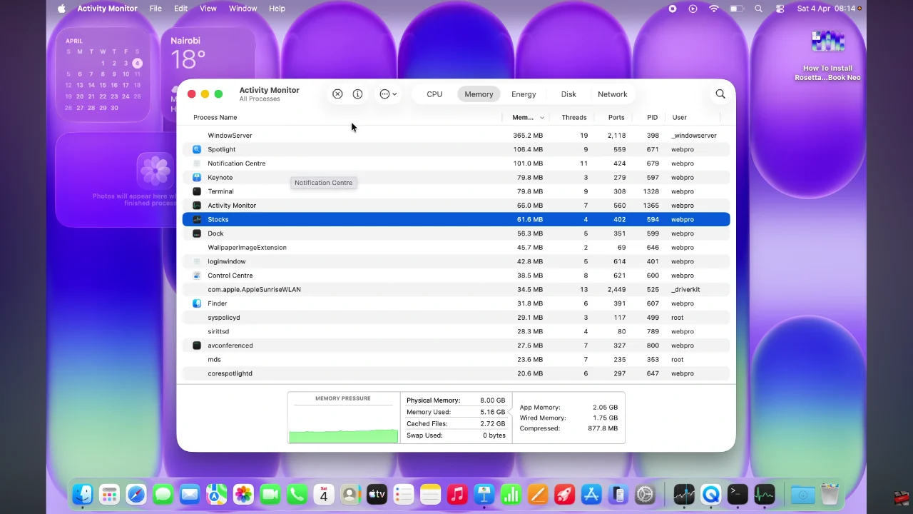 How To Open Task Manager On MacBook Neo