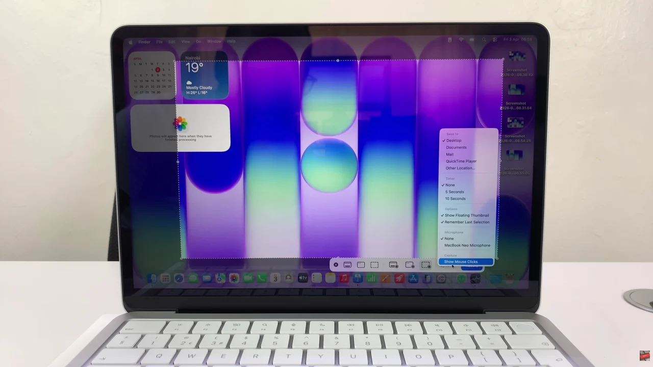 How To Screen Record MacBook Neo