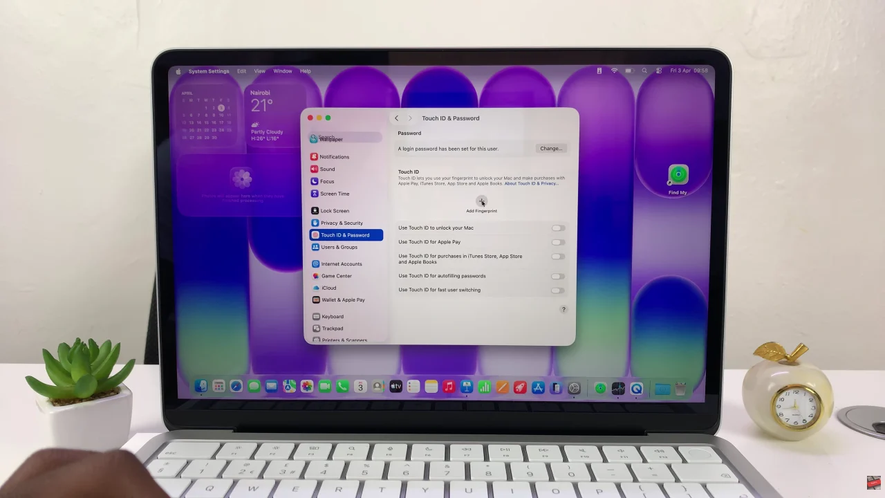 How To Set Up Fingerprint On MacBook Neo