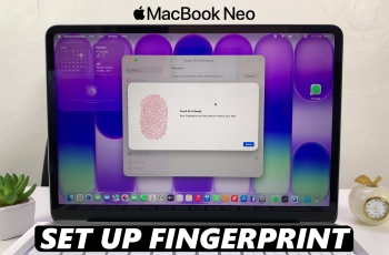 How To Set Up Touch ID (Fingerprint) On MacBook Neo