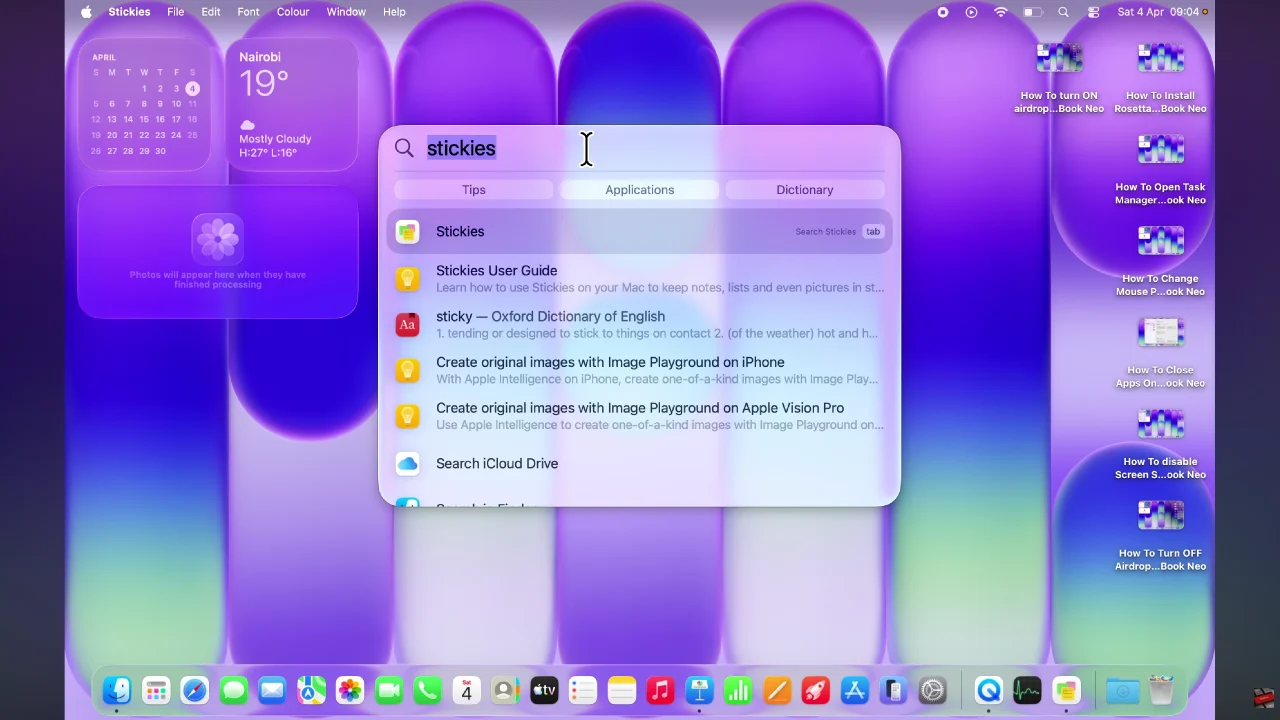 How To Use Sticky Notes On MacBook Neo