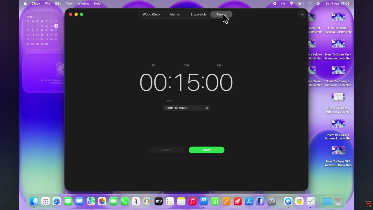 How To Use Timer On MacBook Neo