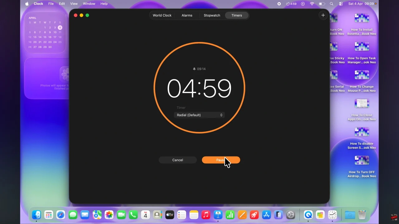 How To Use Timer On MacBook Neo