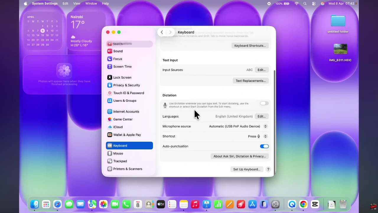 How To Use Voice Typing On MacBook Neo