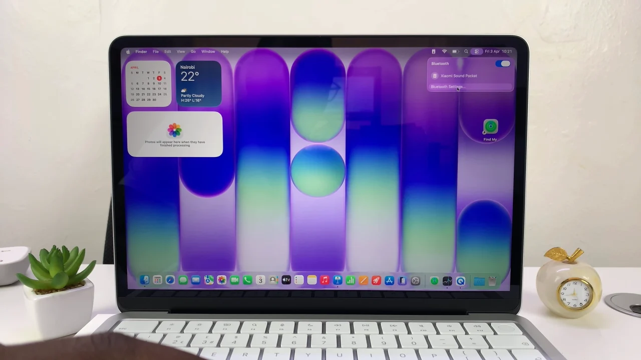 Bluetooth Settings On MacBook Neo