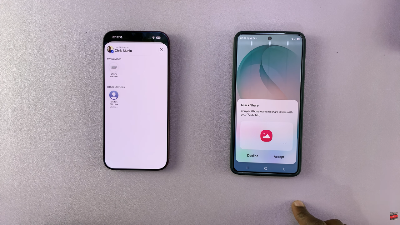 AirDrop Files From iPhone 18 Pro Max To Android
