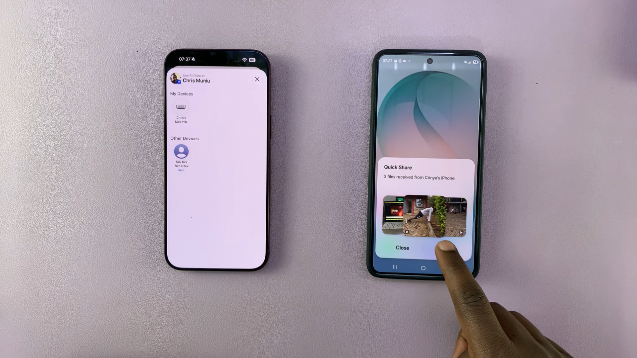 AirDrop Files From iPhone 18 Pro To Android
