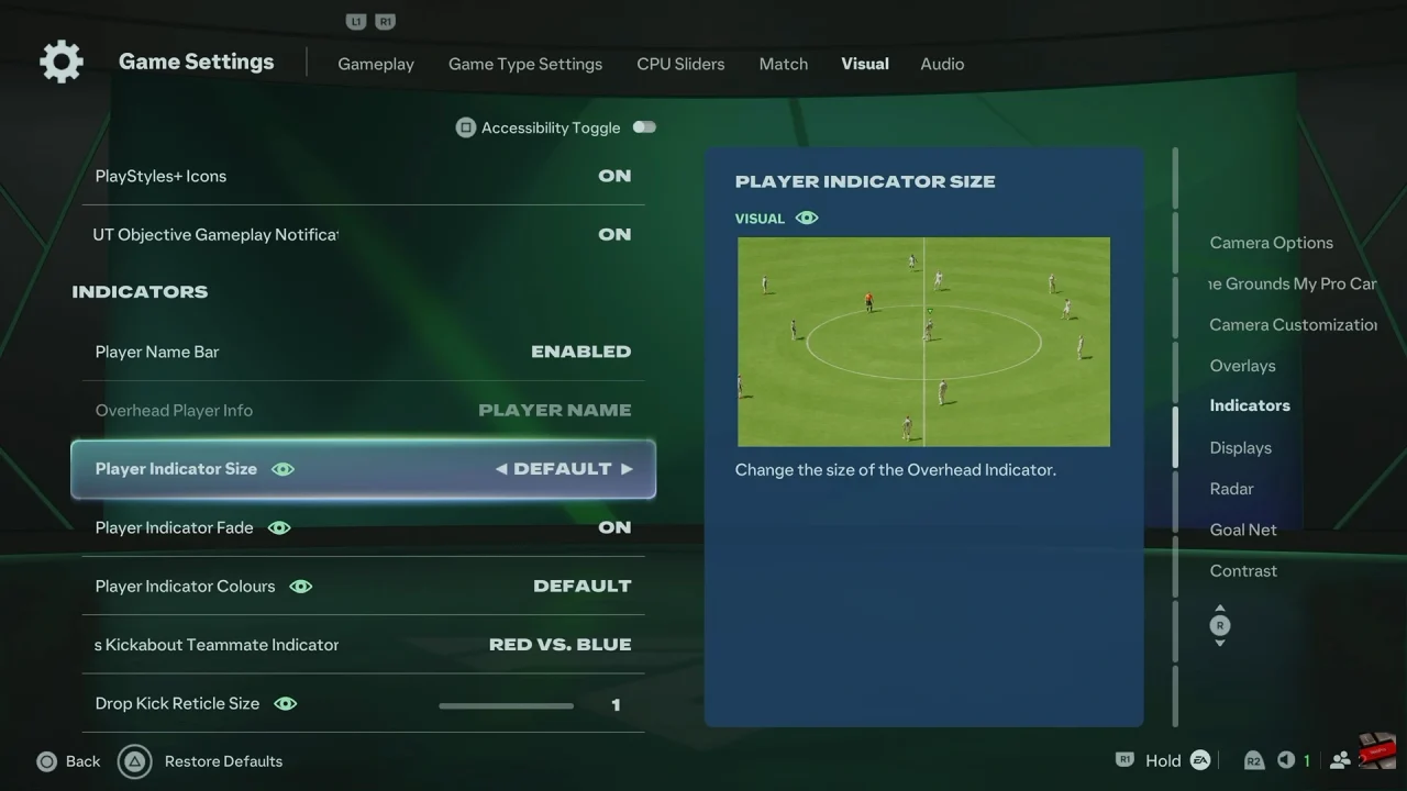 How To Change Player Indicator Size On FC 27